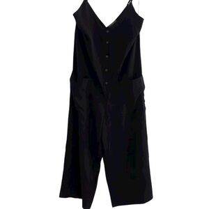 Dress Forum Black Button-Front Jumpsuit size Small